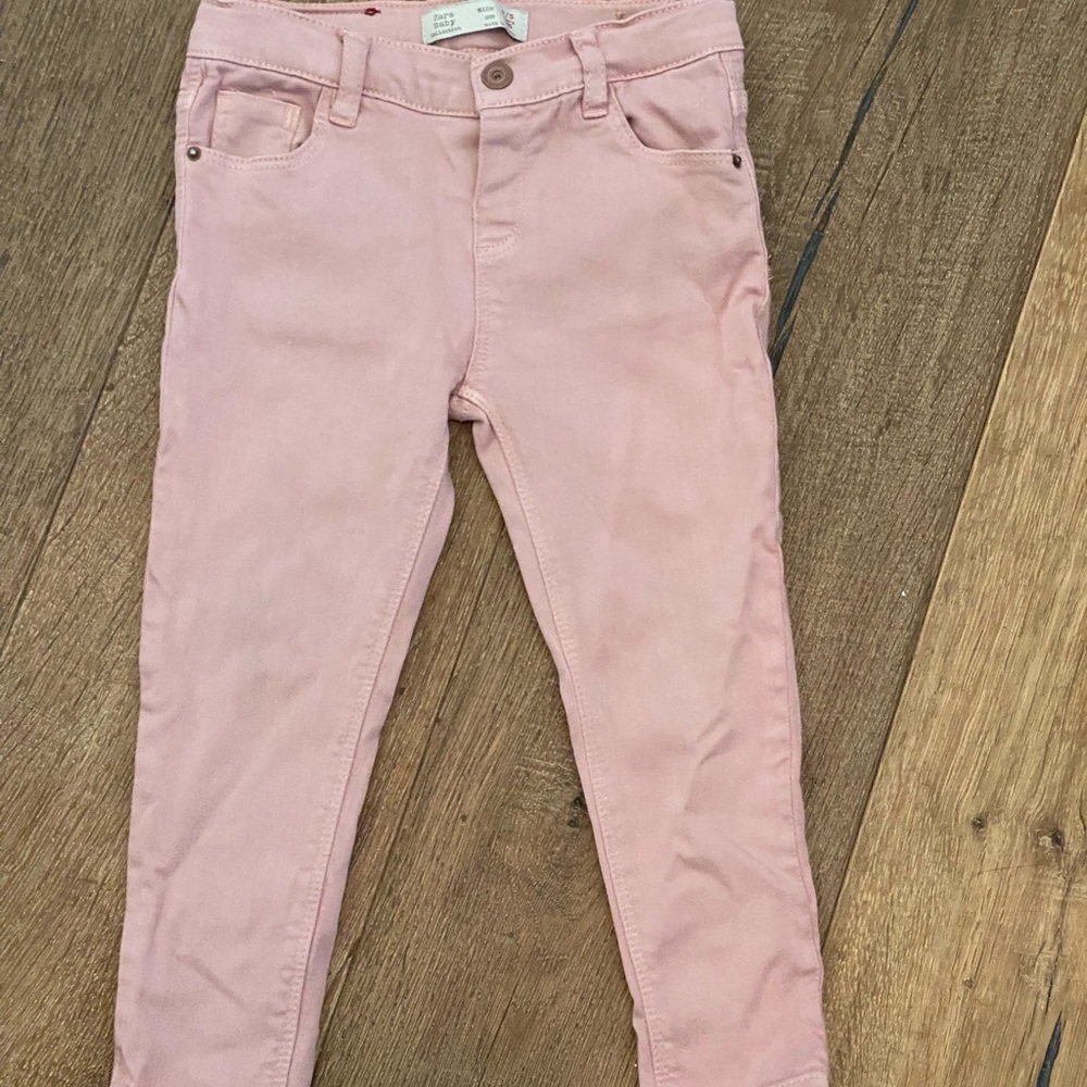 Little girl, pink, size 2-3, Zara baby pants.